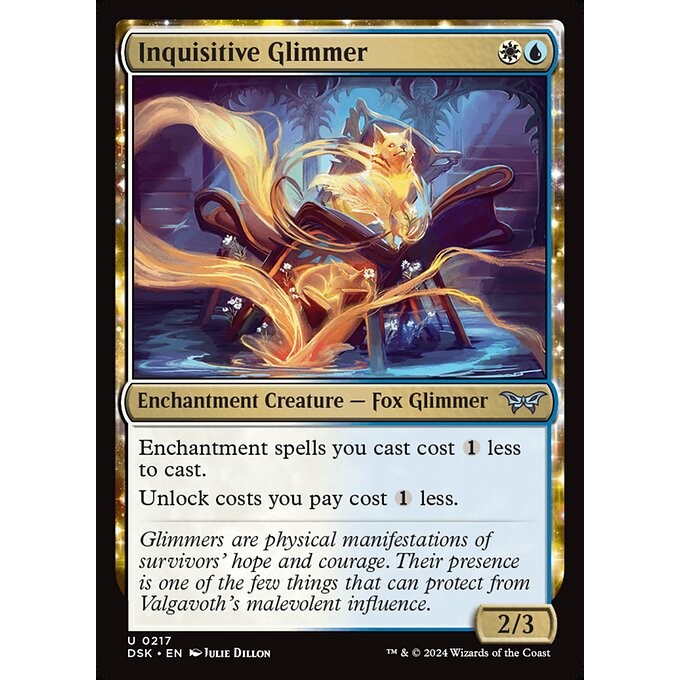 [Duskmourn] - [DSK] - (U) - [Inquisitive Glimmer] - [2024]