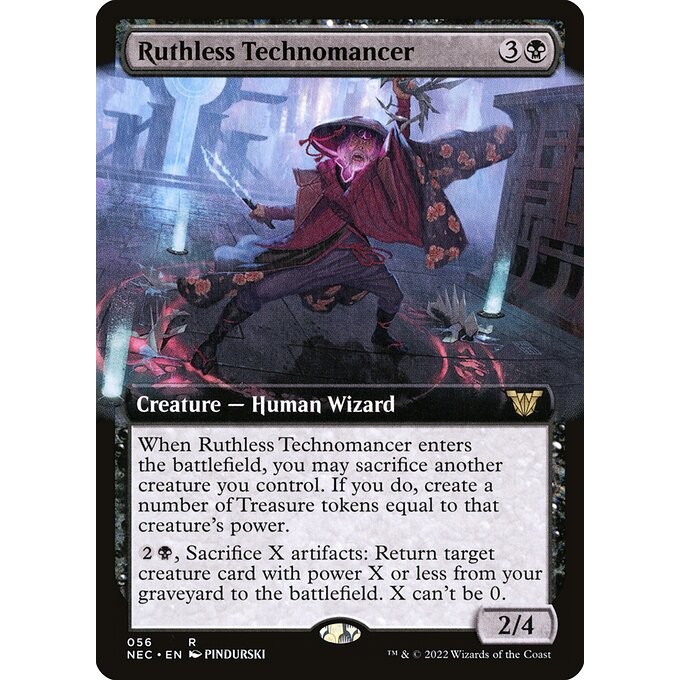 [Neon Dynasty Commander] - [NEC] - (R) -[Ruthless Technomancer] -  [2022]
