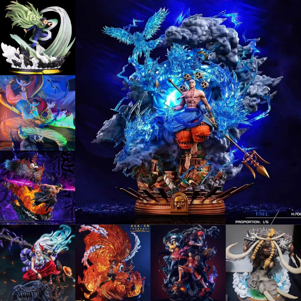 Ready Stock One Piece Figure Newgate Zoro Enru Jack Ace Figure Doll Statue BlinDBox Mystery Box Luck