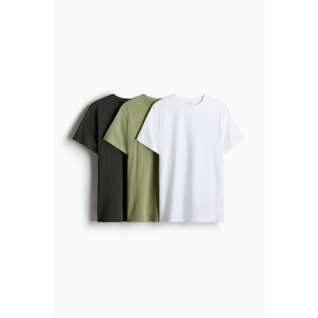 H&M Man 3-pack Slim Fit T-shirts 0578630_4