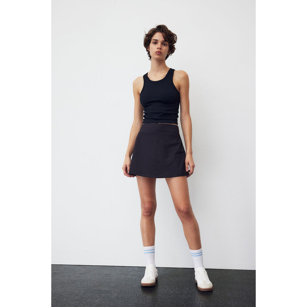 H&M Woman DryMove™ Cropped seamless sports vest top 1222123_23
