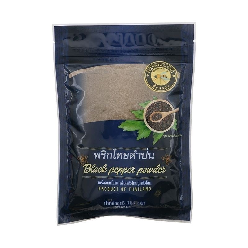 ผึ้งหลวงพริกไทยดำป่น 100กรัม [8859256300165]