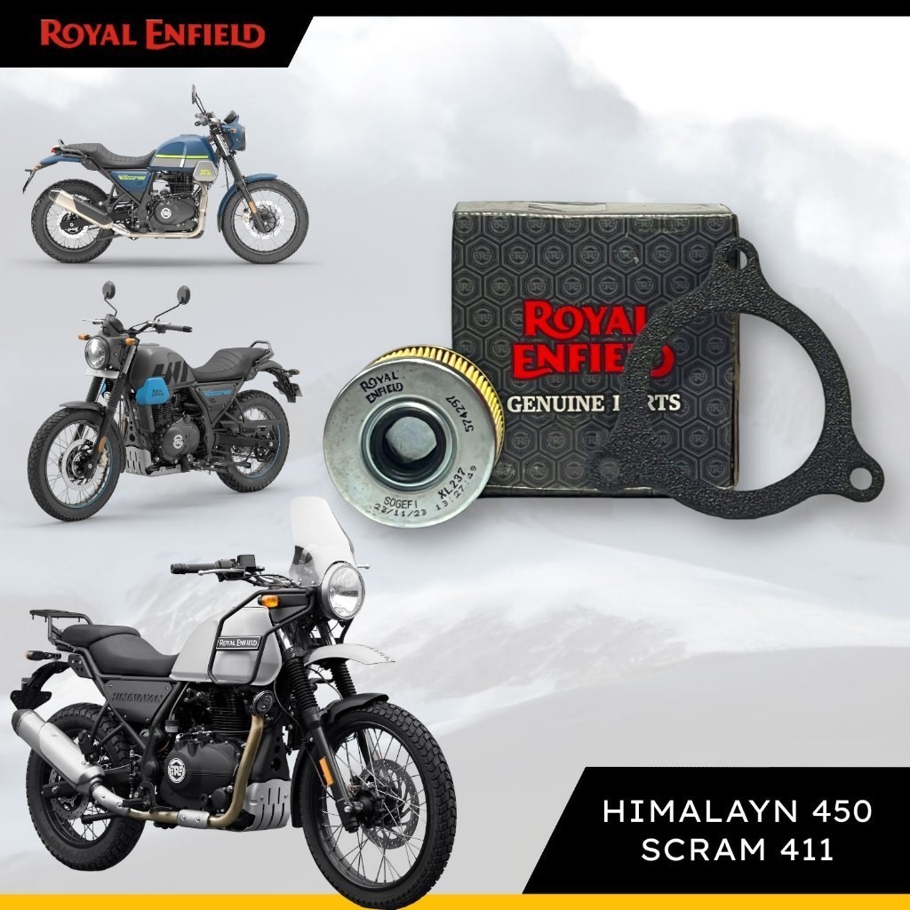 กรองน้ำมันเครื่อง Royal Enfield HIMALAYAN 450, SCRAM 411 อะไหล่แท้ เบิกศูนย์ Parts no.888464