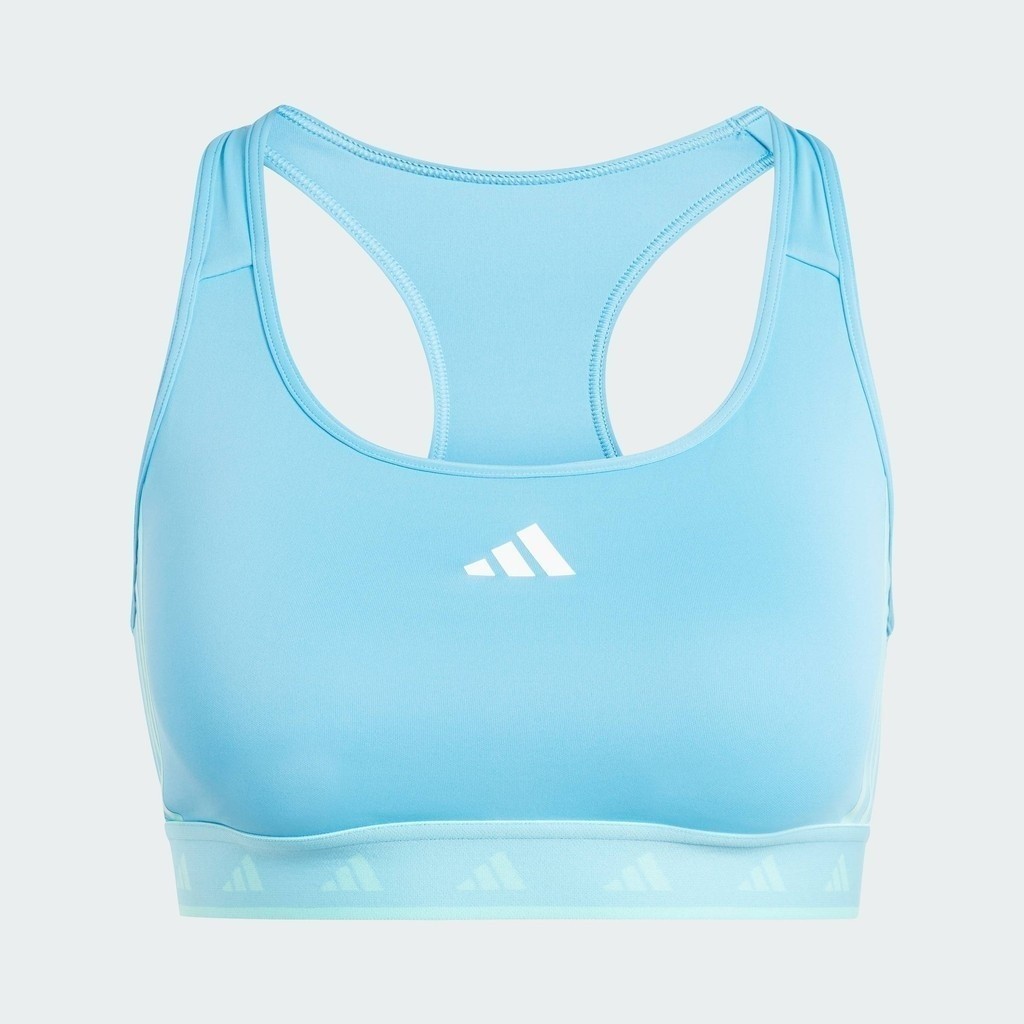 adidas Training Powerreact Training Medium-Support Hyperglam Color Pop Bra Women Blue IS4498