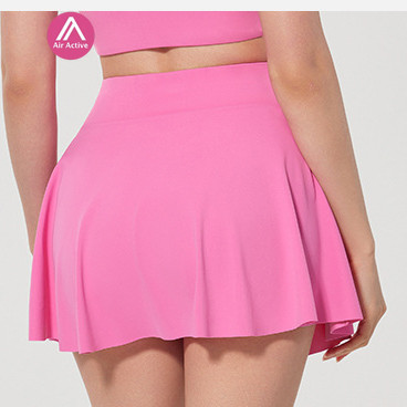 Yoga Sports Skirt Lining Tennis Skirt Inside Pocket Antibacterial