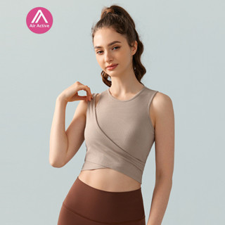 สปอร์ตบราปลอม สองชิ้น สําหรับเล่นโยคะ