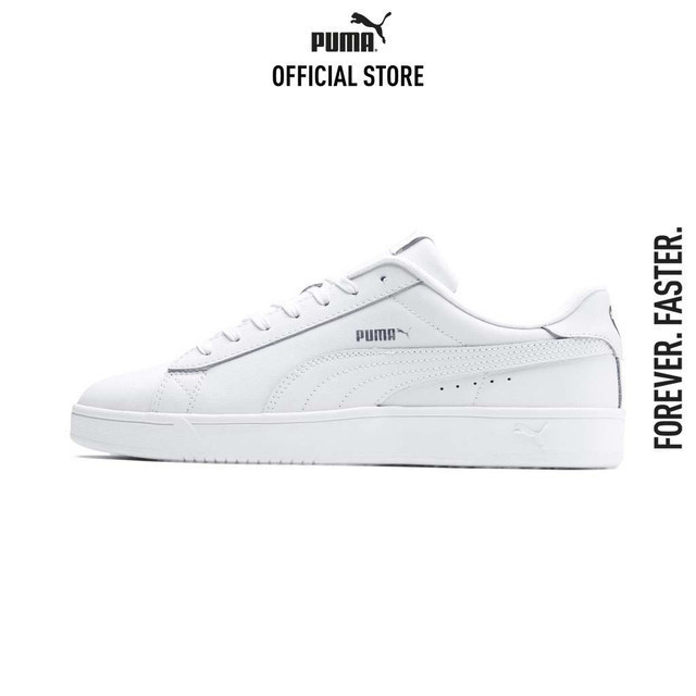 PUMA BASICS - รองเท้ากีฬา Court Breaker Derby สีขาว - 36950302