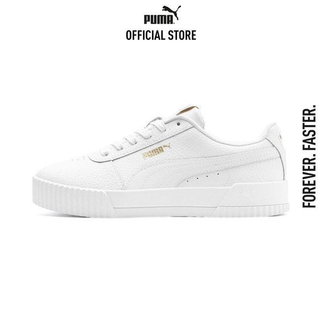 PUMA BASICS - รองเท้ากีฬาผู้หญิง Carina Lux สีขาว - 37028102