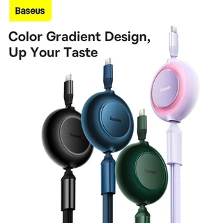 Baseus สายชาร์จ USB Type C 100W 3 IN 1 พับเก็บได้ สําหรับ Samsung Xiaomi i13 12