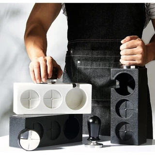 ที่วางแทมเปอร์ 3 in 1 3 ช่อง แท่นวางก้านชงกาแฟ แบบพลาสติก ABS Tamper Base Holder