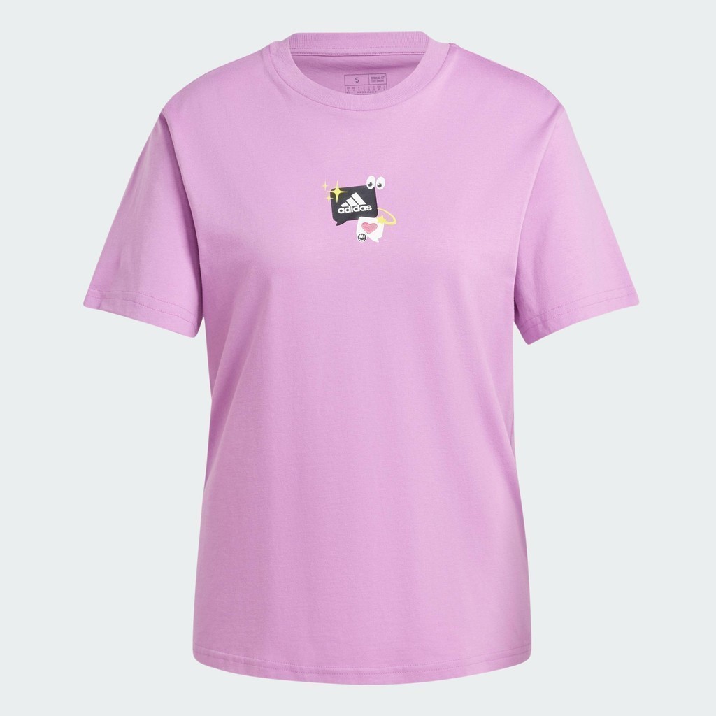 adidas Lifestyle Remoji Graphic Tee Women Purple IY3440