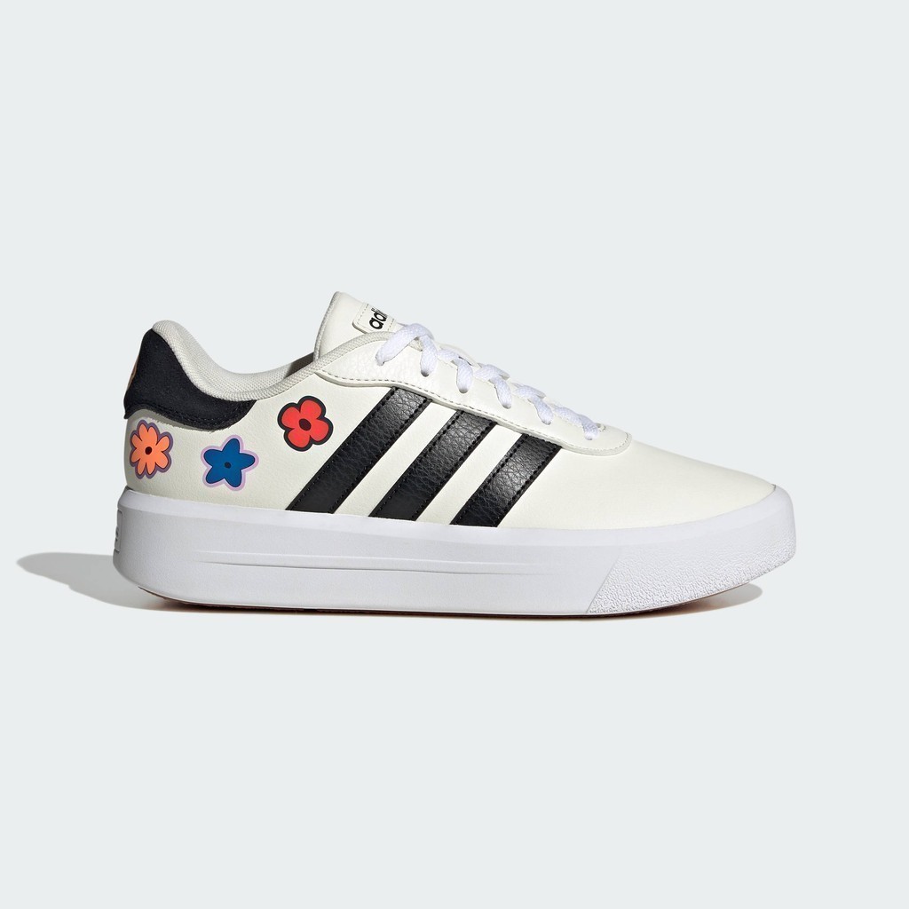 adidas สเกตบอร์ด & ไลฟ์สไตล์ รองเท้าพื้นหนา Court ผู้หญิง สีขาว ID4523