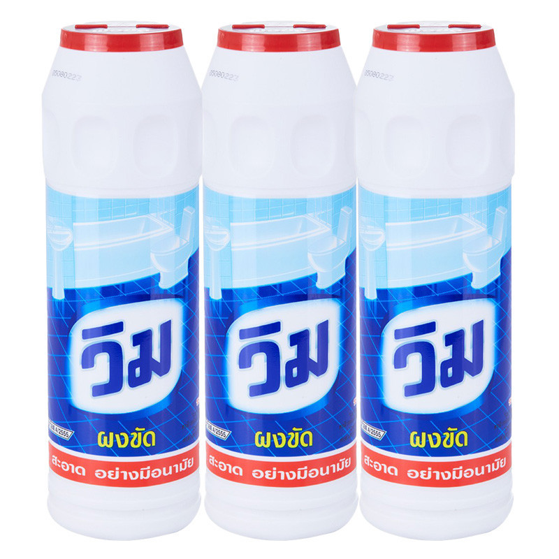 วิม ผงล้างห้องน้ำ ผงขัดห้องน้ำ 600 กรัม x 3 ขวด รหัสสินค้า 145112