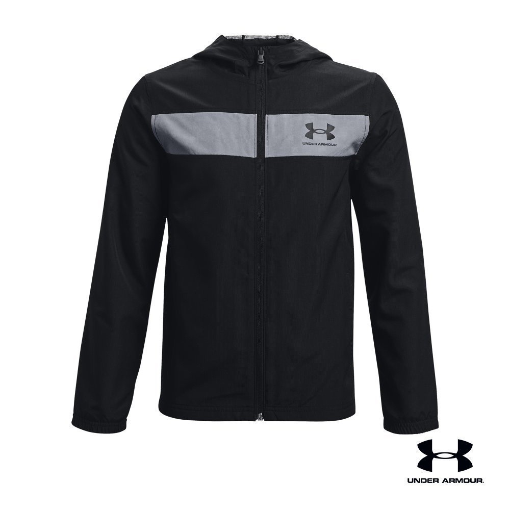 Under Armour UA Boys' UA Sportstyle Windbreaker อันเดอร์ อาร์เมอร์ เสื้อ เทรนนิ่ง สำหรับเด็กผู้ชาย