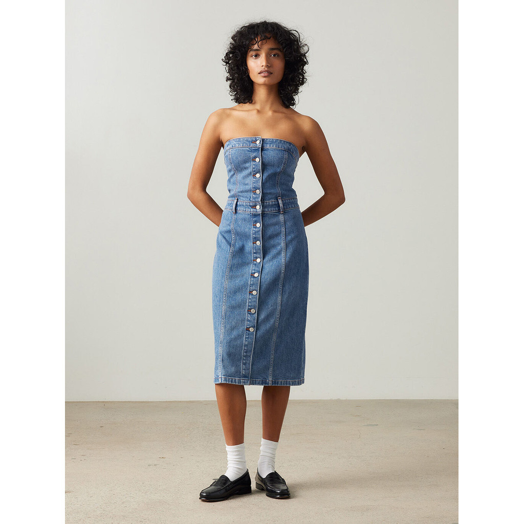 เดรส Levi's® Women's Denim Bustier Dress