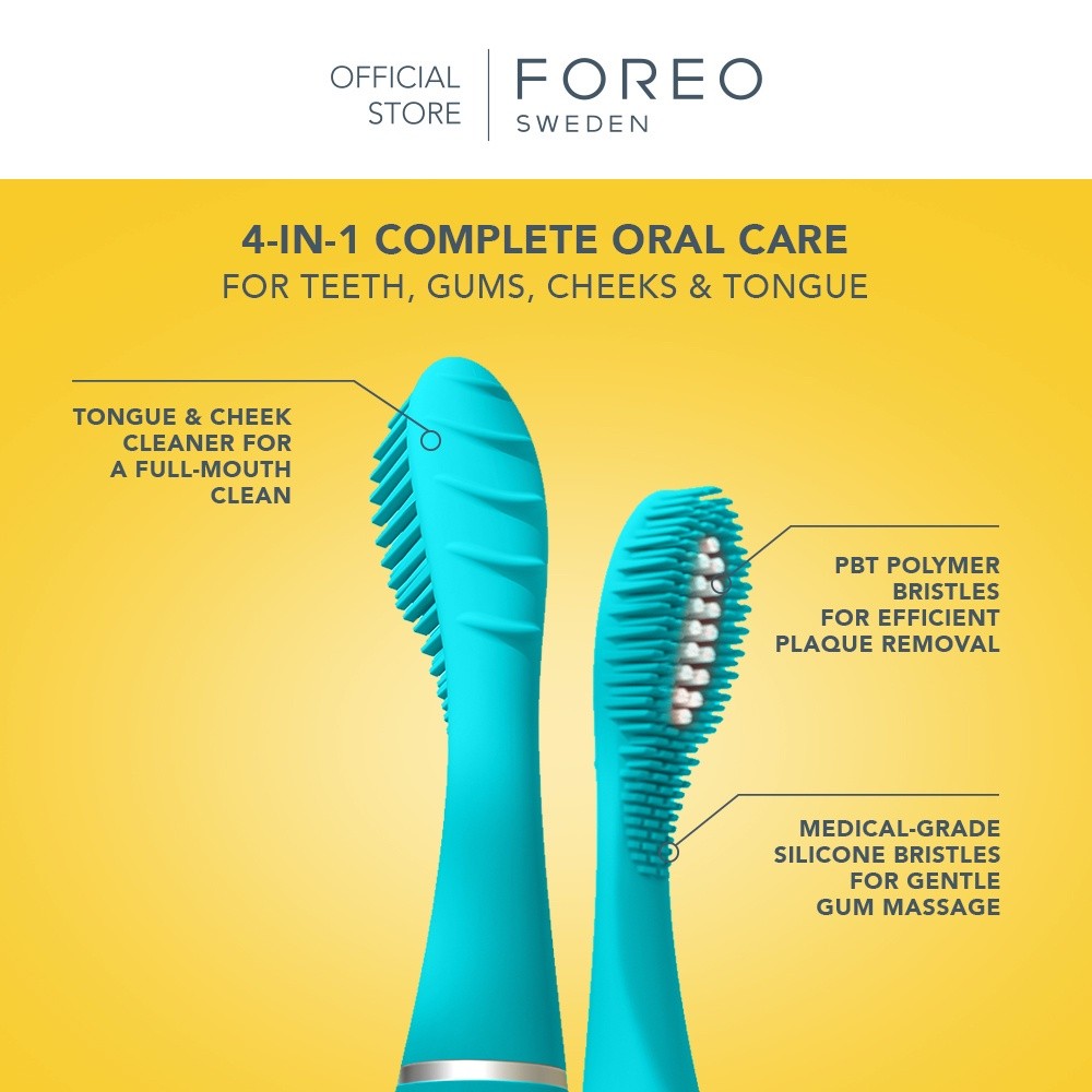 FOREO ISSA mini 3 Summer Sky แปรงสีฟันไฟฟ้า ฟอริโอ้ อิซซ่า มินิ 3 สีฟ้า