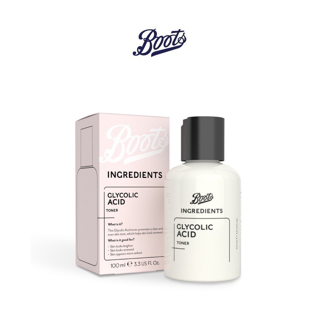 BOOTS INGREDIENTS บู๊ทส์ อินกรีเดียนส์ ไกลโคลิค แอซิด โทนเนอร์ 100มล.