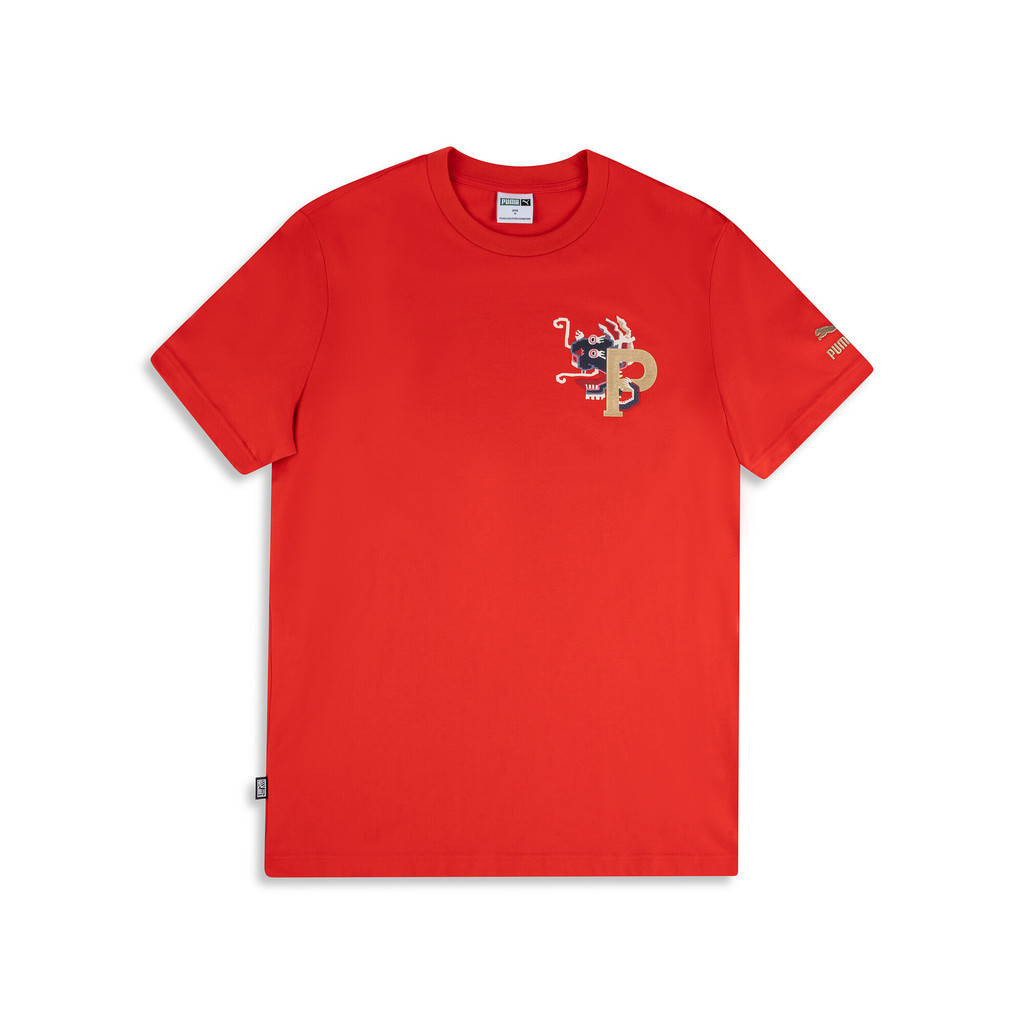 PUMA PRIME/SELECT - PUMA Biaozhi Shortsleeve Men's Tee สีแดง 62807511