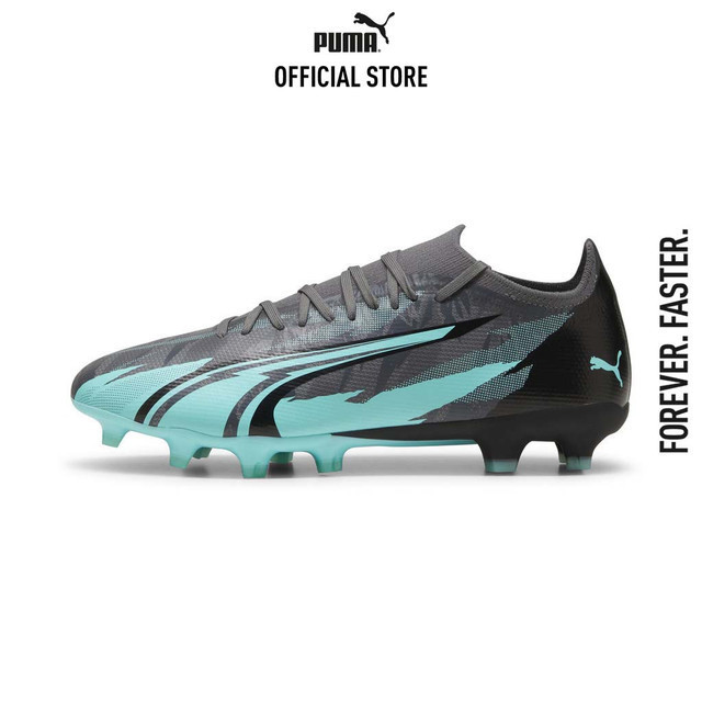 PUMA FOOTBALL - รองเท้าฟุตบอล ULTRA MATCH RUSH FG/AG สีเทา - 10783001