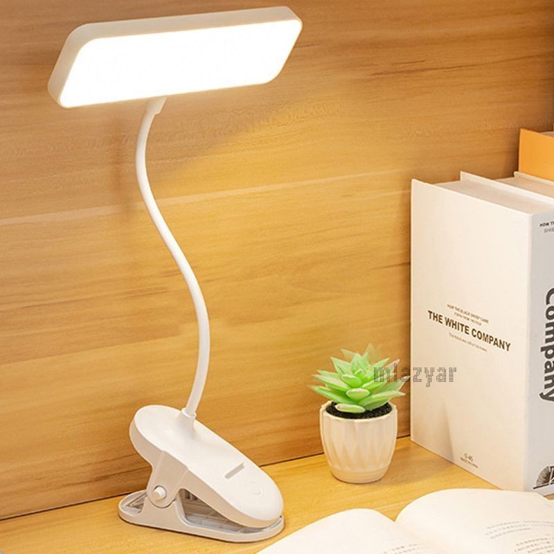 😍COD😍โคมไฟตั้งโต๊ะ LED Desk Lamp โคมไฟ LED แบบคลิป หมุนได้ 360 องศา สำหรับหอพัก ห้องนอน Clip Lamp และการอ่านบนโต๊ะ