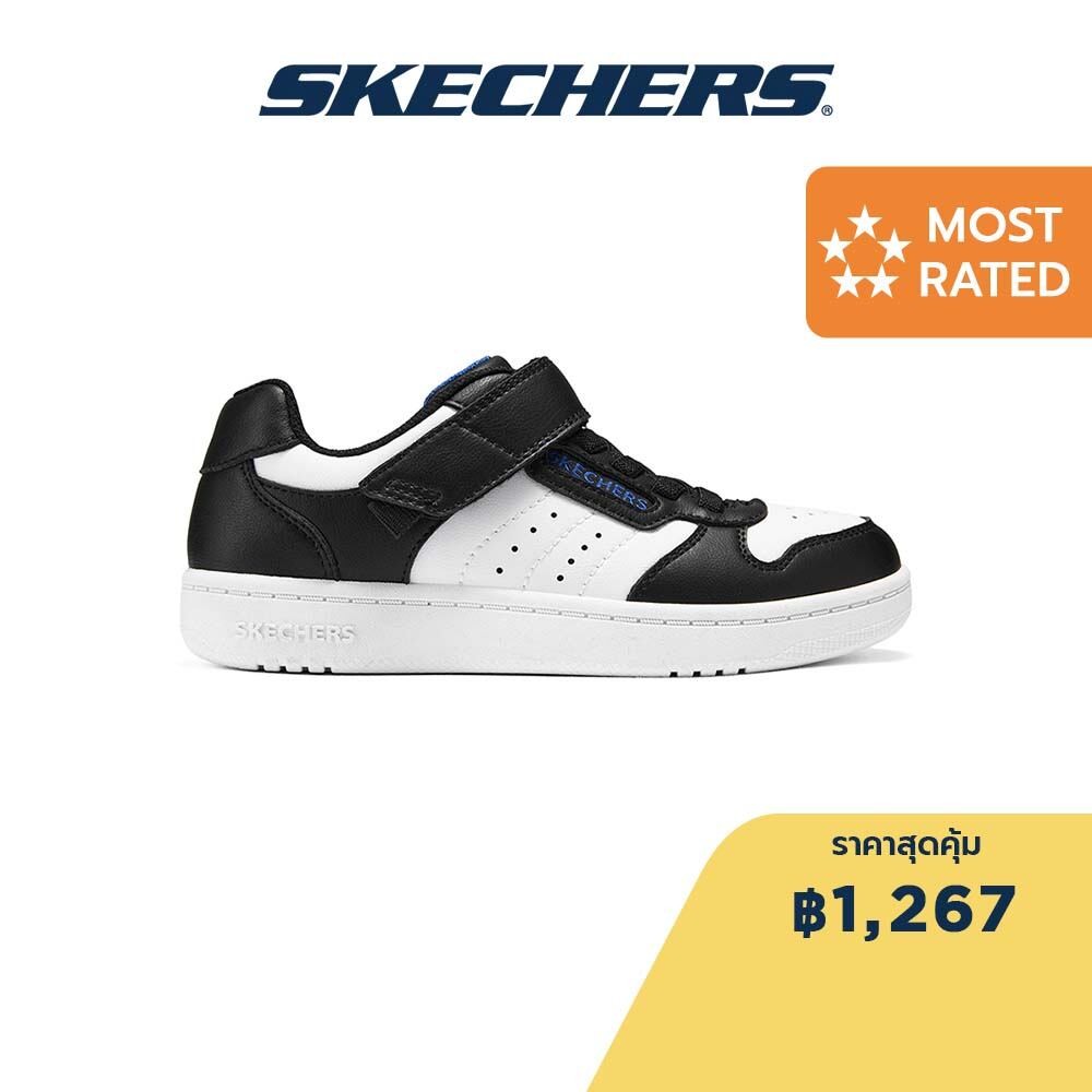 Skechers สเก็ตเชอร์ส รองเท้าเด็กผู้ชาย Boys SKECHERS Street Quick Street Shoes - 405638L-BKW