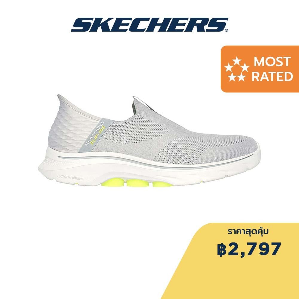 Skechers สเก็ตเชอร์ส รองเท้าผู้ชาย Men Slip-ins GOwalk 7 Easy On 2 Walking Shoes - 216641-GYYL Air-Cooled Memory Foam