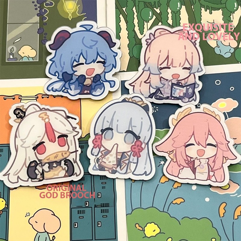 candypop Creative อะคริลิคเข็มกลัดน่ารักการ์ตูนเข็มกลัดกระเป๋าเป้สะพายหลังอุปกรณ์เสริมจี้ Pins