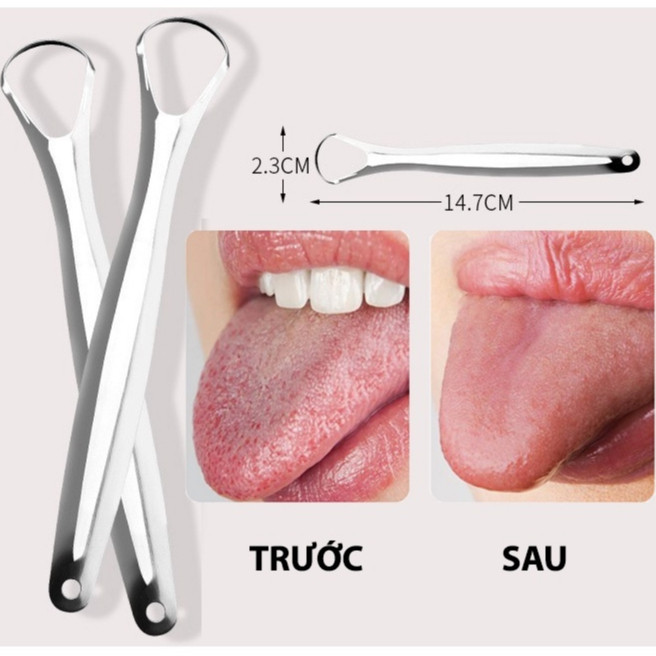 elegantedge แปรงลิ้นสแตนเลส Scraper Cleaner