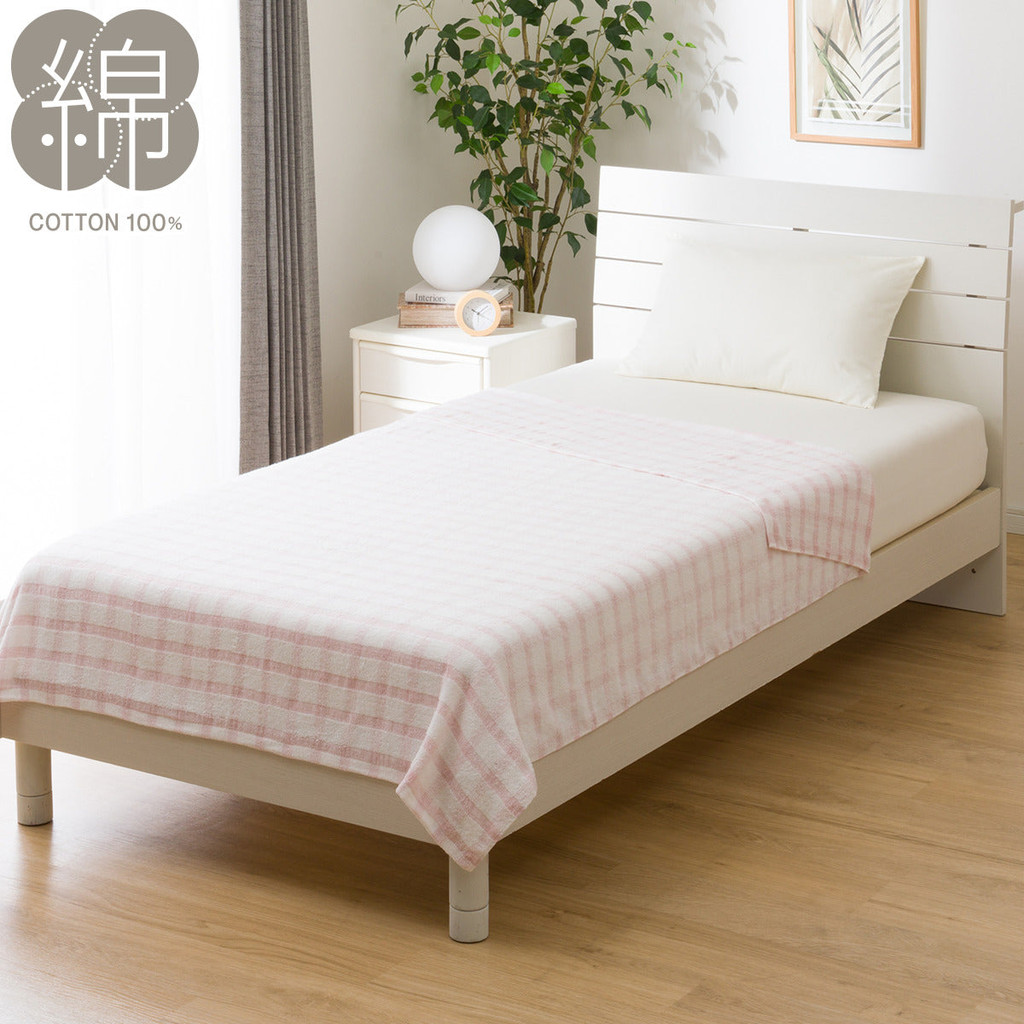 NITORI ผ้าห่มบาง BLANKET CHECK S RO S2432