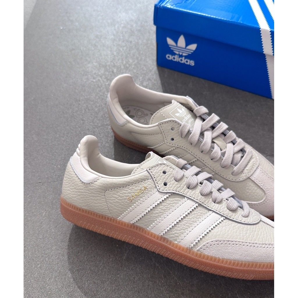(ของแท้ 100%) adidas originals Samba og รองเท้าผ้าใบลำลองและสบายสำหรับผู้ชายและผู้หญิง