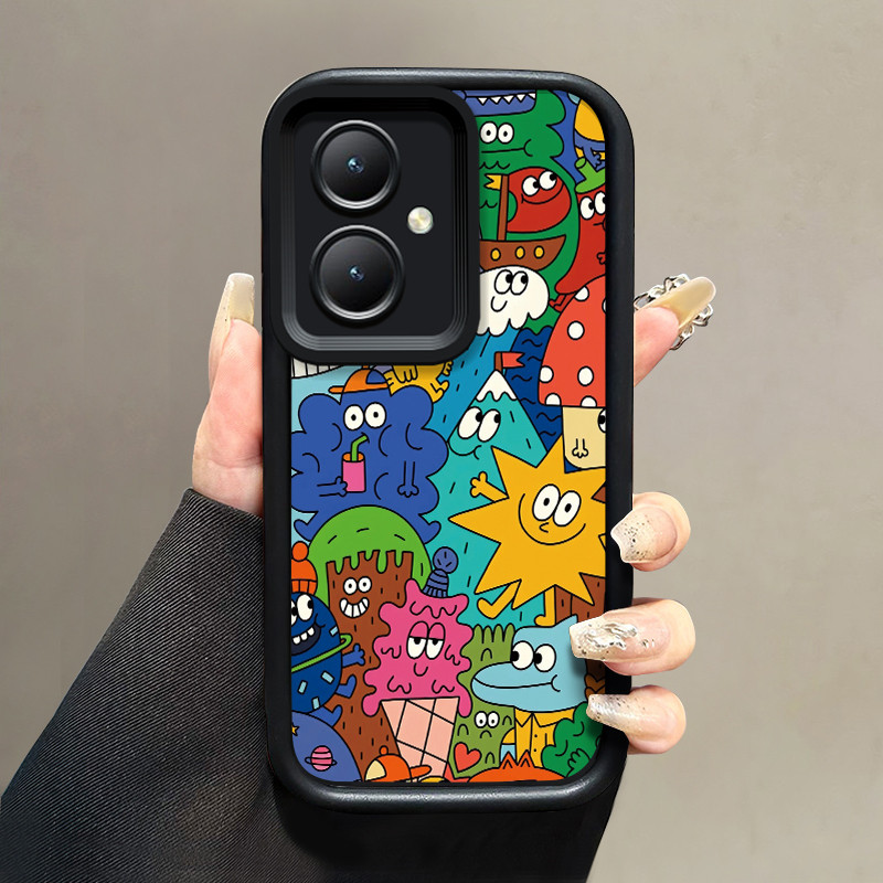 เคสสำหรับ VIVO Y27 4G VIVO Y35+ 5G เคสป้องกันการกระแทกซิลิโคนเคสโทรศัพท์อนิเมะการ์ตูน