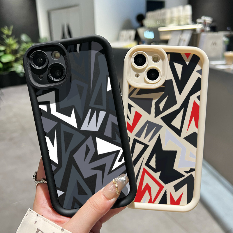 เคสสำหรับ Samsung Galaxy A33 5G A34 5G A53 5G A54 5G A23 A32 เคสนิ่มซิลิโคนเคสโทรศัพท์มีลายรูปทรงเรขาคณิตกันกระแทก - รูปที่ 5