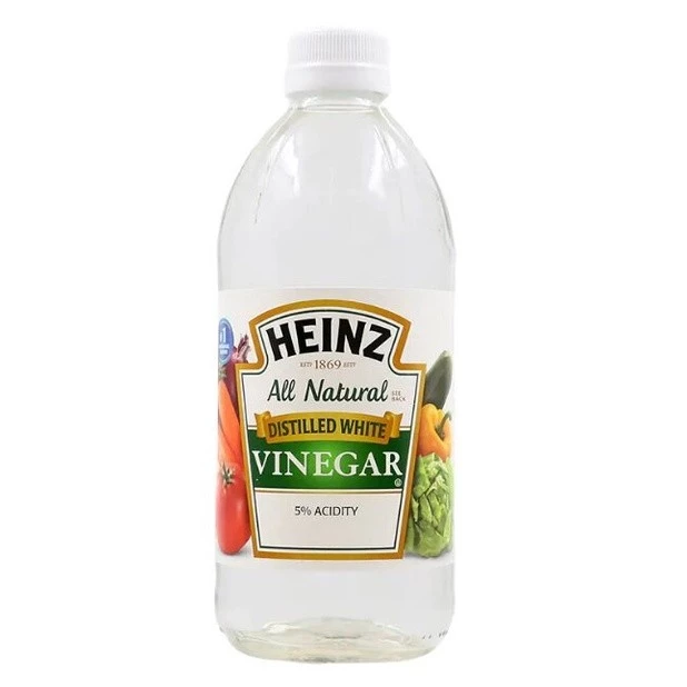 Heinz White Vinegar 946Ml น้ำส้มสายชู น้ำส้มสายชูสกัด ขวดแก้ว