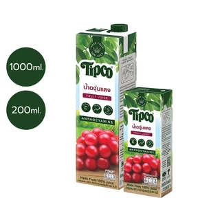 TIPCO น้ำองุ่นแดง Red Grape juice 100% ขนาด 1000 มล.