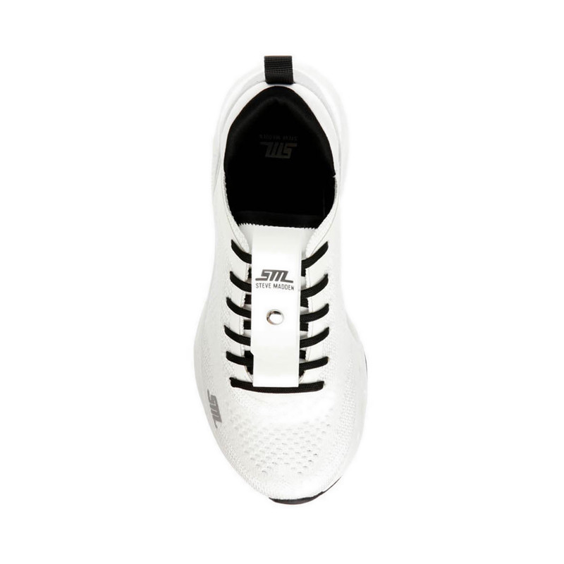 Steve Madden รุ่น SURGE 1 รองเท้าผ้าใบผู้หญิง - สีขาว/เงิน