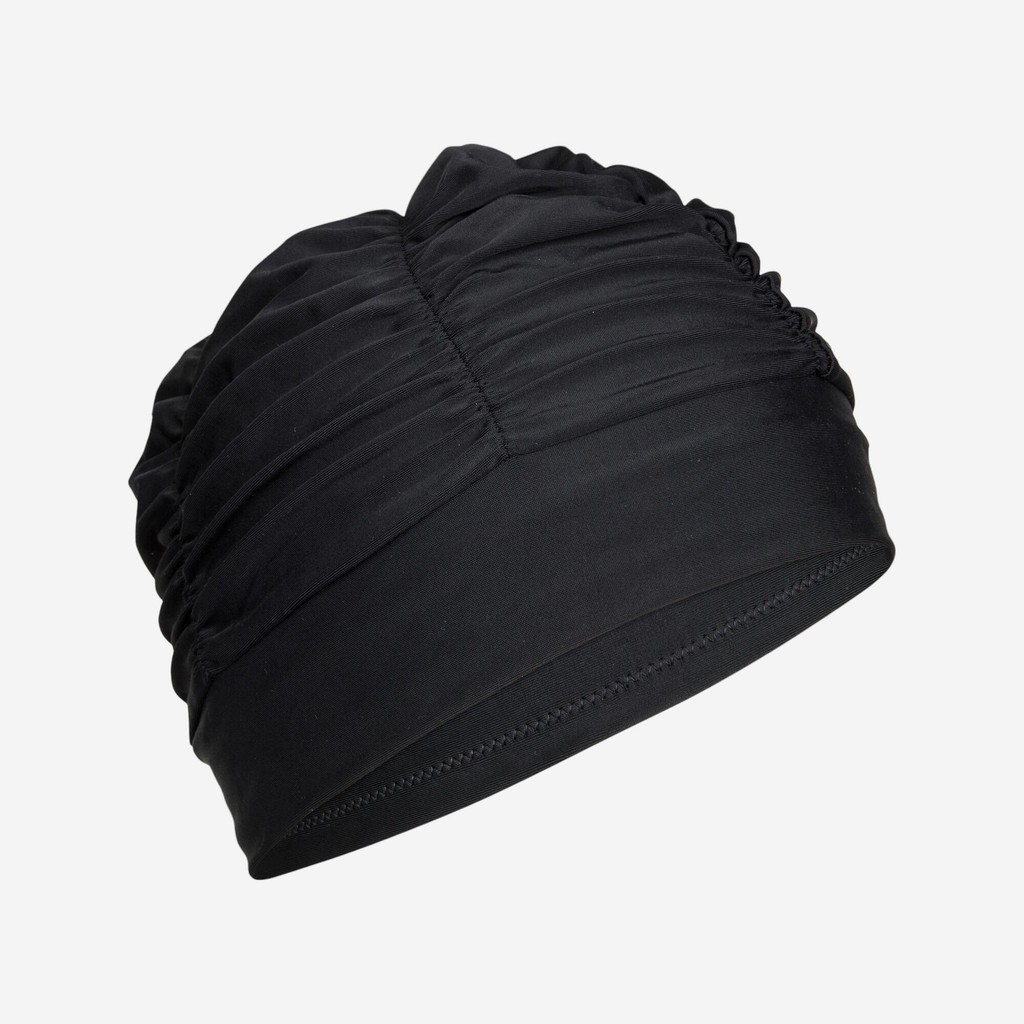 หมวกว่ายน้ำชนิดผ้ารุ่น VOLUME (สีดำ) - ดำ | Mesh Swimming Cap - Volume Black - Black
