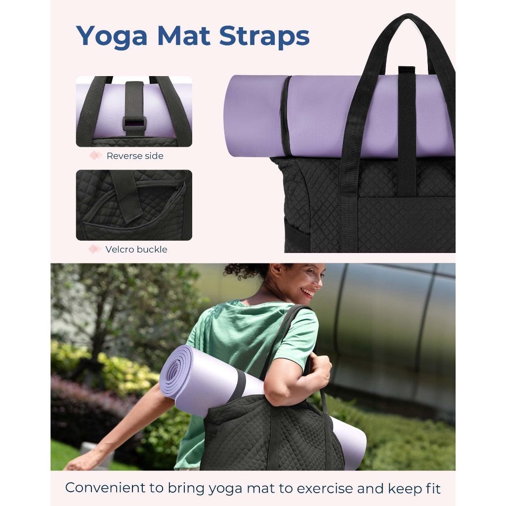 BAGSMART حقيبة توت نسائية كبيرة للسفر — صورة 2