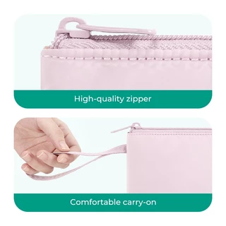 BAGSMART แบบพกพา ถุงเก็บของขนาดเล็ก การท่องเที่ยวกระเป๋าเครื่องสำอางขนาดเล็ก กระเป๋าถือขนาดเล็ก