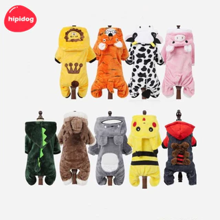 【Hipidog】เสื้อผ้าสัตว์เลี้ยง เสื้อกันหนาว มีฮู้ด ลายไดโนเสาร์น่ารัก สําหรับสุนัข เหมาะกับปาร์ตี้ฮาโลวีน