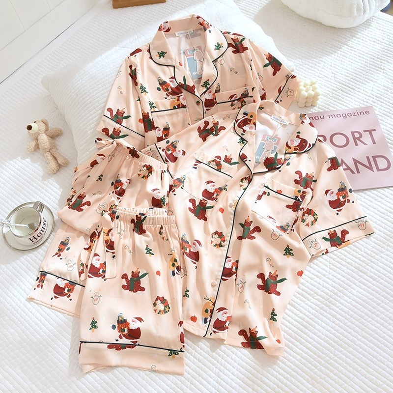 ชุดนอน Mulen (Muslin Pajamas) Silk Satin รุ่น (N3207 T3207)