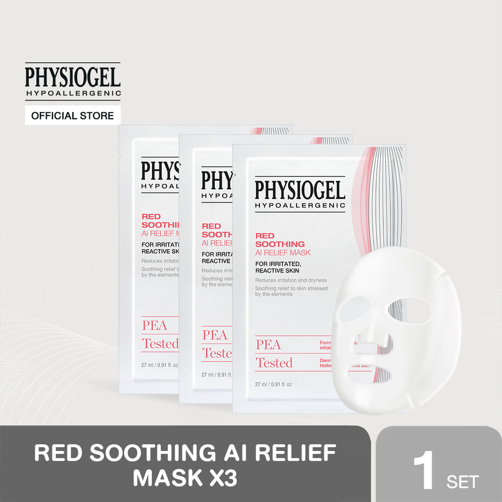 [PACK X3] PHYSIOGEL RED SOOTHING AI RELIEF MASK