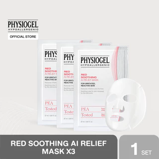 [PACK X3] PHYSIOGEL RED SOOTHING AI RELIEF MASK
