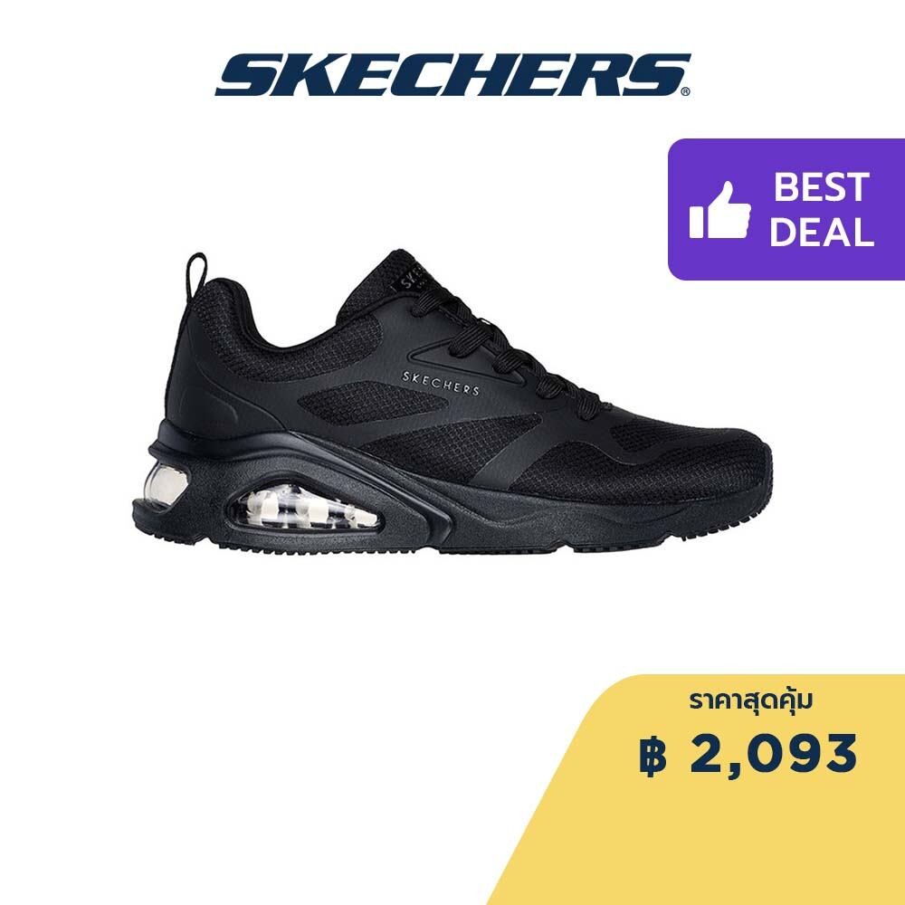 Skechers สเก็ตเชอร์ส รองเท้าผู้หญิง Women Tres-Air Uno Street Shoes - 177413-BBK - Air-Cooled Memory Foam