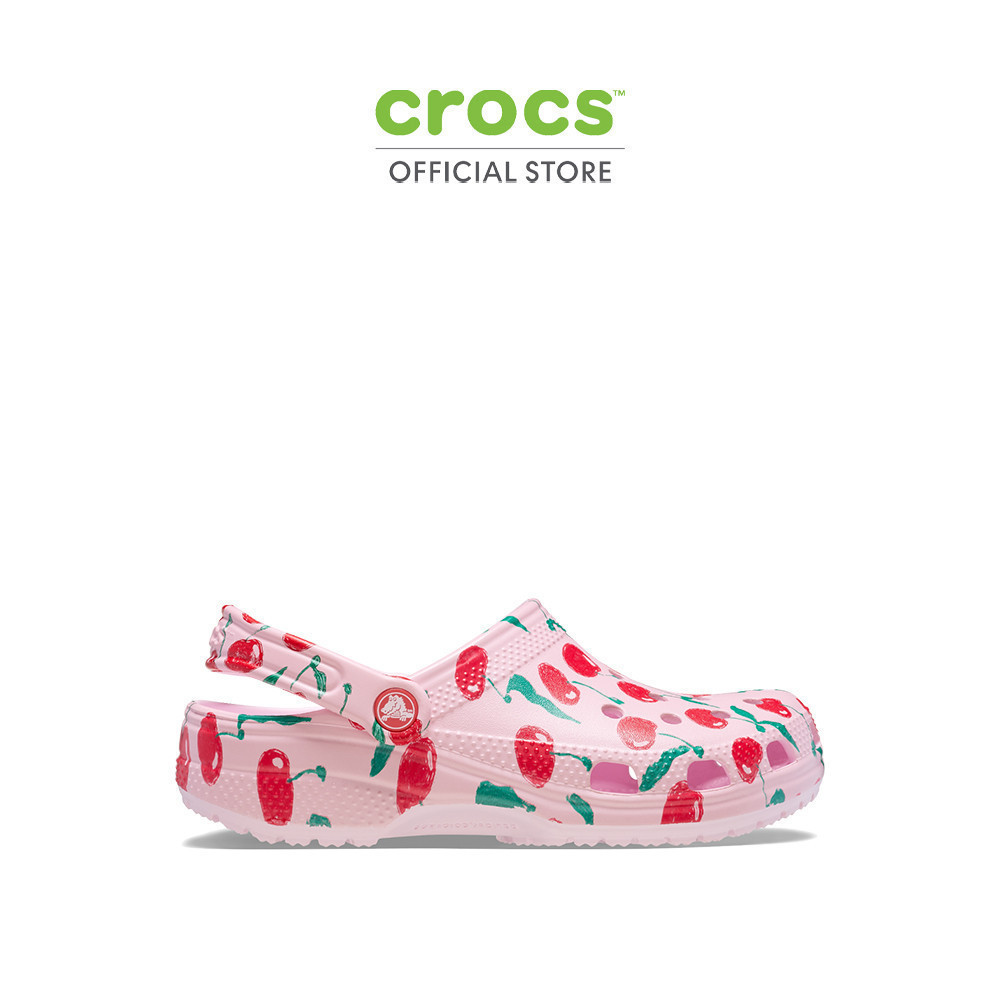 CROCS รองเท้าลำลองผู้ใหญ่ CLASSIC FRESH FRUITS CLOG รุ่น 2110086ZW - PINK MILK