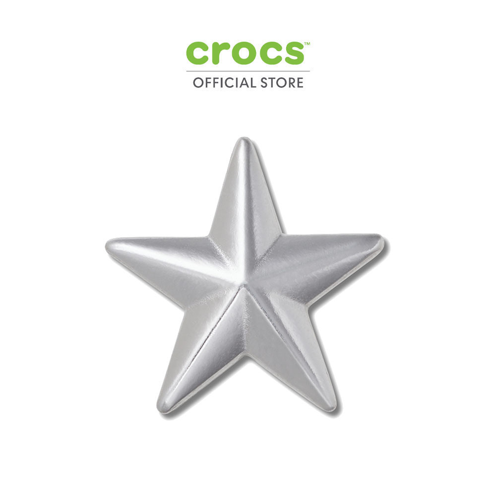 CROCS ตัวติดรองเท้า JIBBITZ™ SILVER STAR BADGE รุ่น 10014407
