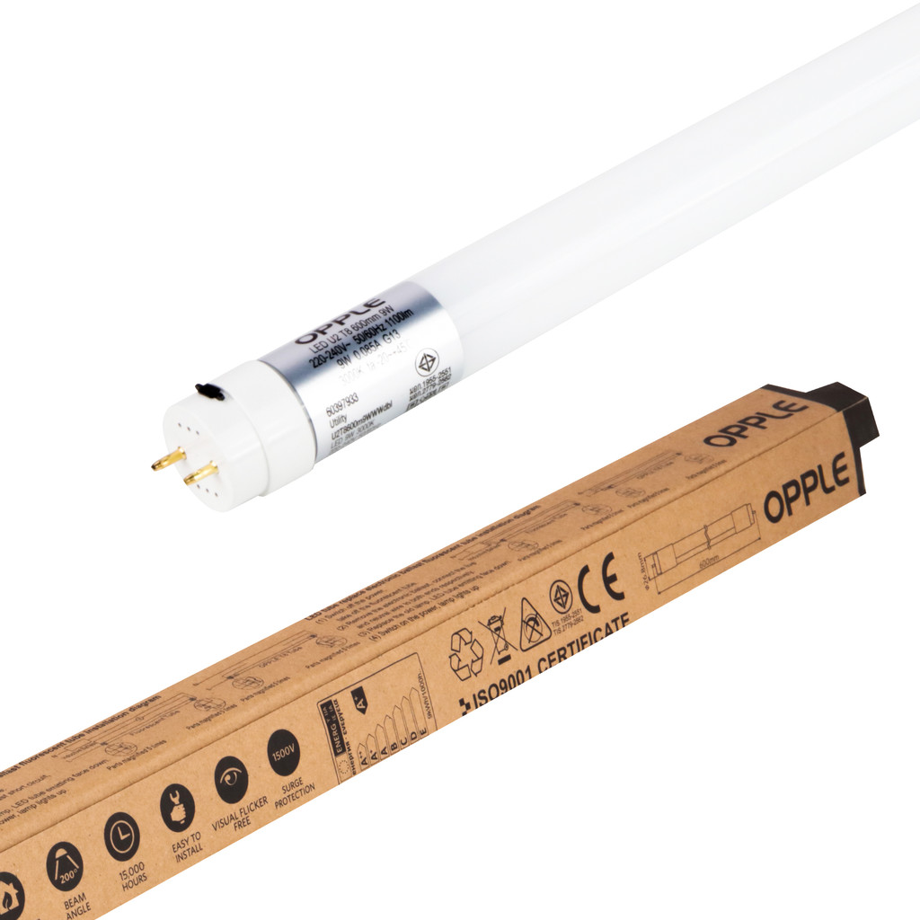 OPPLE หลอดไฟ LED T8 9W WarmWhite รุ่น U2T8600m9WWWdbl