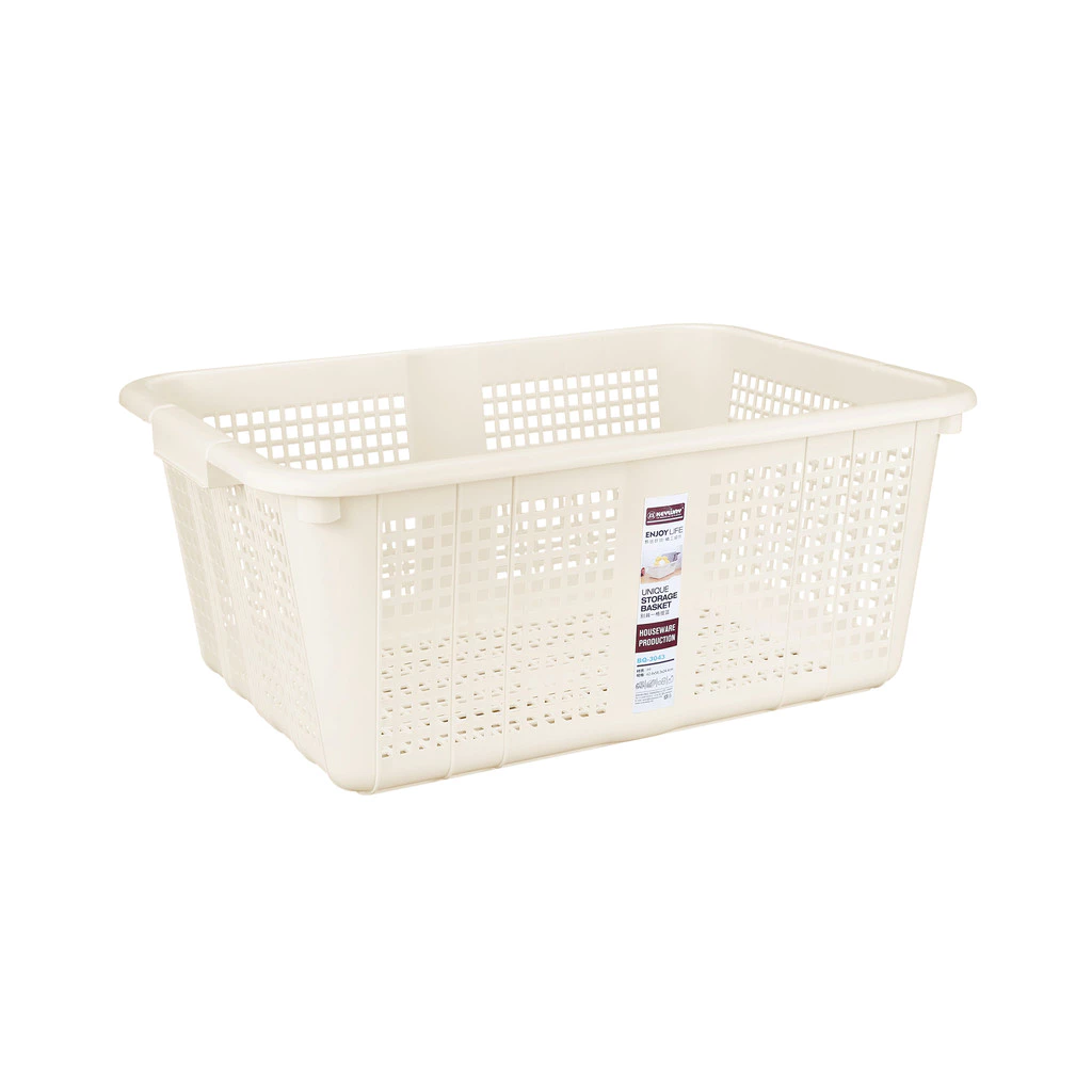 ตะกร้าอเนกประสงค์ KASSA HOME รุ่น BQ-3043 ขนาด 58.3 x 42.4 x 24.4 ซม. สีครีม