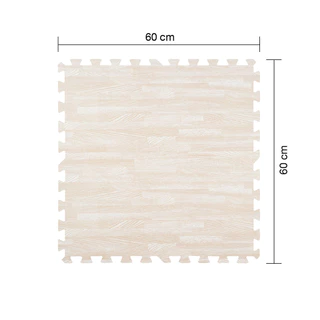 KASSA แผ่นโฟมปูพื้นลายจุด รุ่น HRED-18-PI ขนาด 60 x 60 x 1 ซม. สีขาว