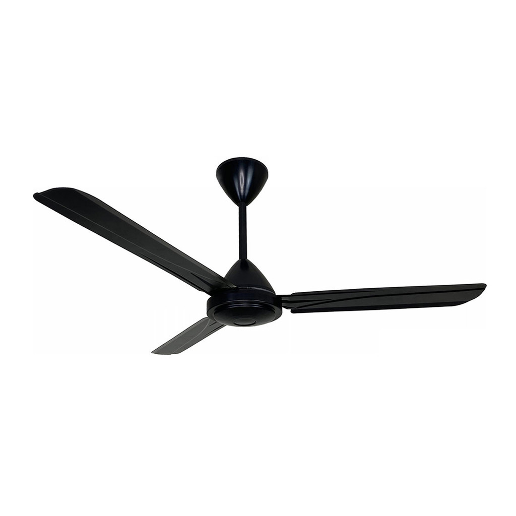 LUZINO พัดลมเพดานเหล็ก รุ่น TW-348-BK-WC ขนาด 48 นิ้ว สีดำ