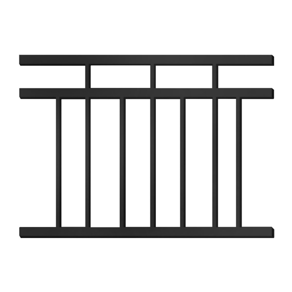 KASSA ราวระเบียง พร้อมอุปกรณ์ (Set B) รุ่น YT 001 ขนาด 100 x 85 ซม. สีดำ